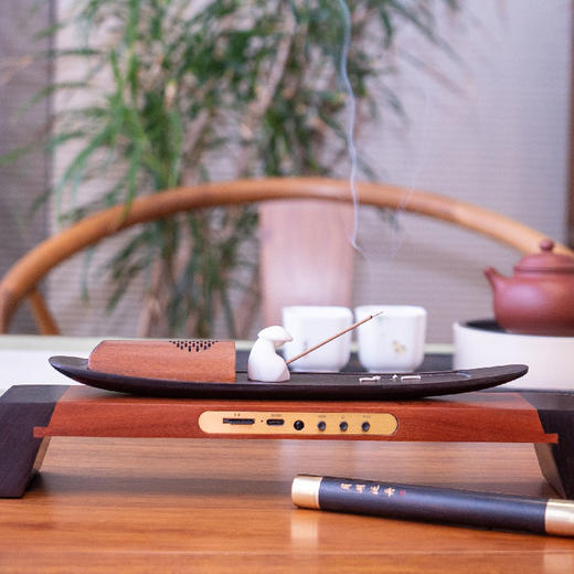 羽诗制造出品 月湖泛舟套装蓝牙音箱香器组合宁波元素文创礼盒 商品图0