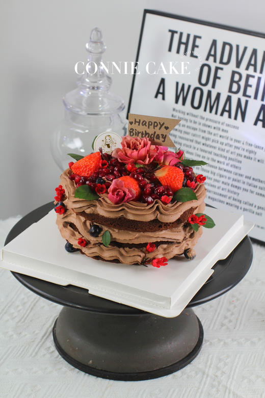 【1437】氛围感鲜花裸蛋糕 商品图4