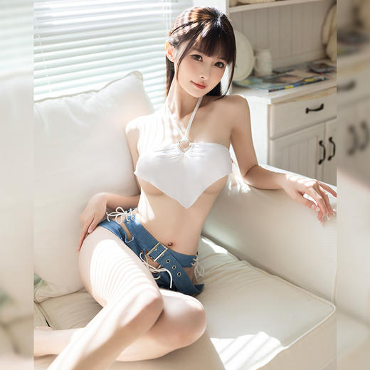 【氧气女友】情趣内衣 钓欲系 挖空 绑带 分体 套装 6741 制服 包邮 商品图1