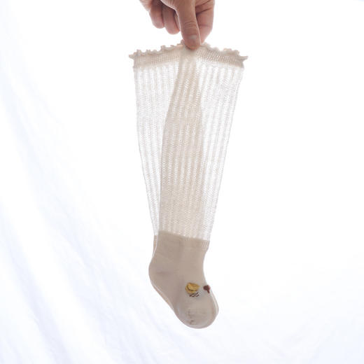 【4双装 宝宝立体耳朵防蚊袜】新款婴儿长筒袜夏季薄棉过膝新生儿袜防蚊不勒腿薄款透气宝宝袜子 商品图2