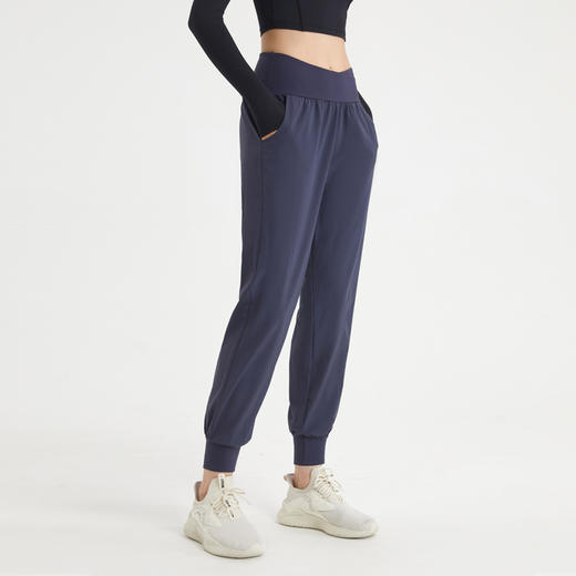 跃牌【明丽逸动】系列 新品速干健身运动裤女长裤高腰瑜伽裤宽松舞蹈欧美哈伦裤交叉AL8035 商品图3