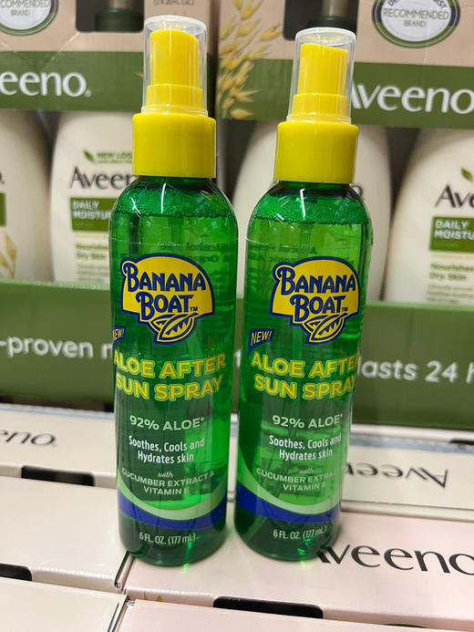 美国直邮特价220元/2瓶装🉐包税包邮到手了🔥Banana Boat香蕉船晒后修复芦荟喷雾177ml 商品图0