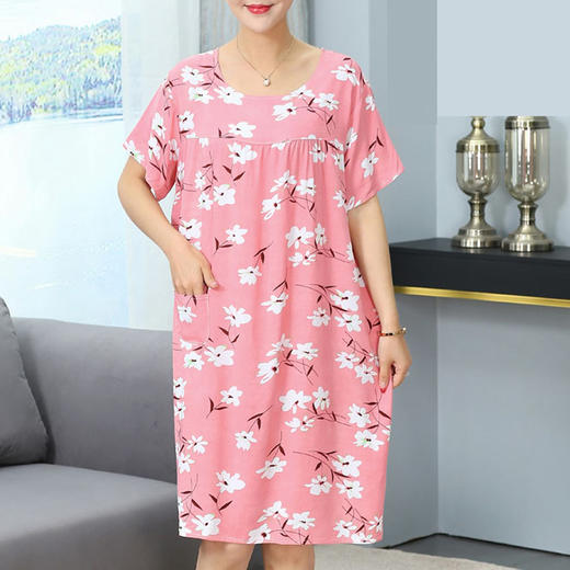 裁缝学苑 AW50中老年宽松短袖睡裙1:1实物服装剪裁图纸牛皮纸样 商品图0