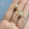 天然akoya珍珠鱼尾项链+菱形珍珠耳饰套装 商品缩略图11