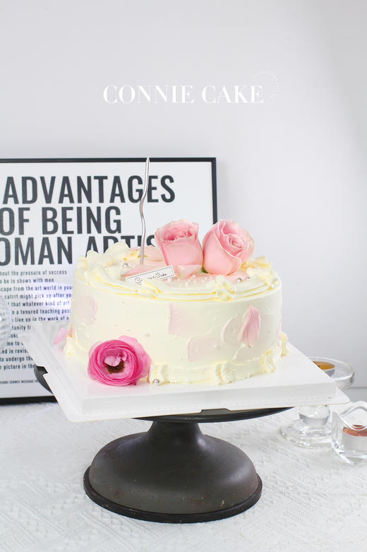 【1438】复古花边鲜花蛋糕 商品图4