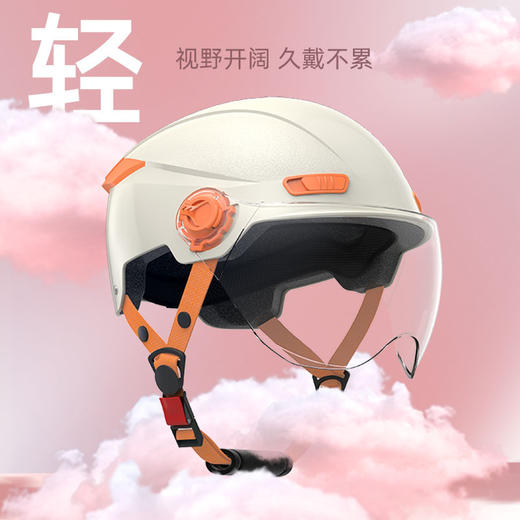「数款配色！男女同款」3C认证电动摩托车头盔 男电瓶车夏季女防晒四季韩版安全盔骑行工具 商品图2