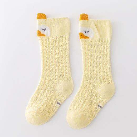 【3双装 卡通动物长筒防蚊过膝袜】儿童全棉夏款网眼袜薄款卡通宝宝防蚊网袜 婴幼童透气长筒袜 商品图7