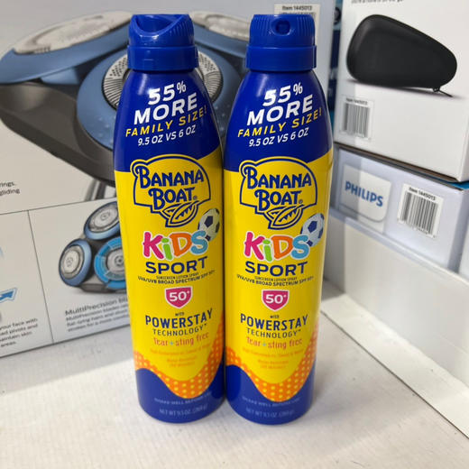 BananaBoat/香蕉船儿童无泪配方防晒喷雾SPF50，美国🇺🇸直邮特价280元/2瓶装 商品图1