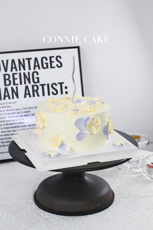 【1436】优雅白紫雕花 商品图1