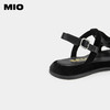 MIO米奥夏季纯色中跟凉鞋水滴钻饰蝴蝶结凉鞋女鞋M233131907 商品缩略图4
