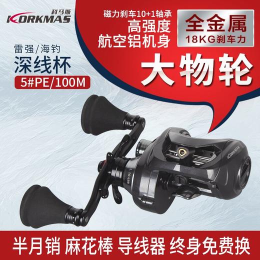 巴博斯大物水滴轮外加泄力报警抛投顺滑可海钓 商品图0