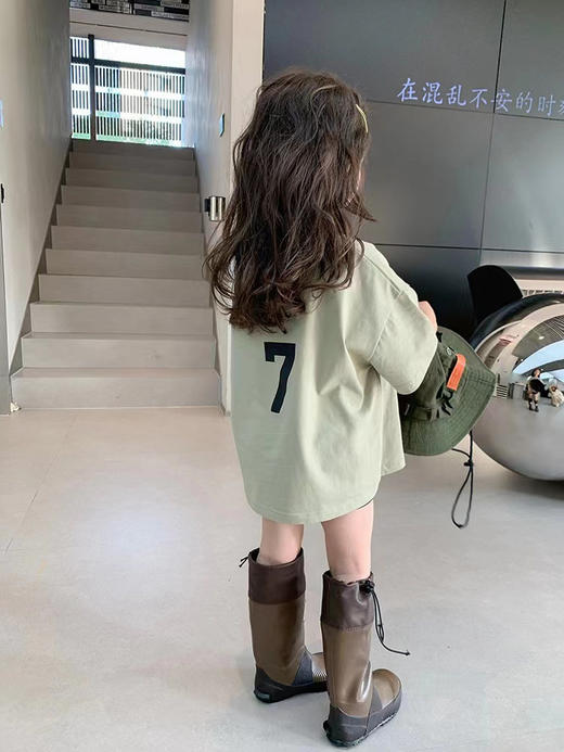 【潮酷亲子装】2023新款夏装儿童t恤韩版女童短袖纯棉夏季上衣潮T亲子装 商品图1