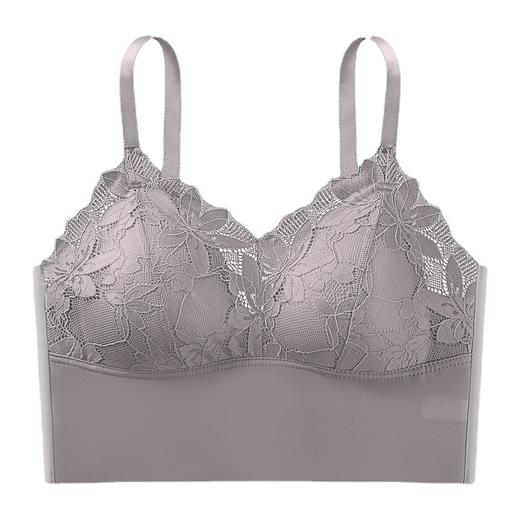 【第二件0元！法式性感蕾丝美背bra】性感美背文胸，无钢圈不闷勒！吊带蕾丝裹胸固定杯后排扣无痕防走光透气打底抹胸女 商品图4