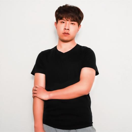 青云染长绒棉V领T恤 商品图1