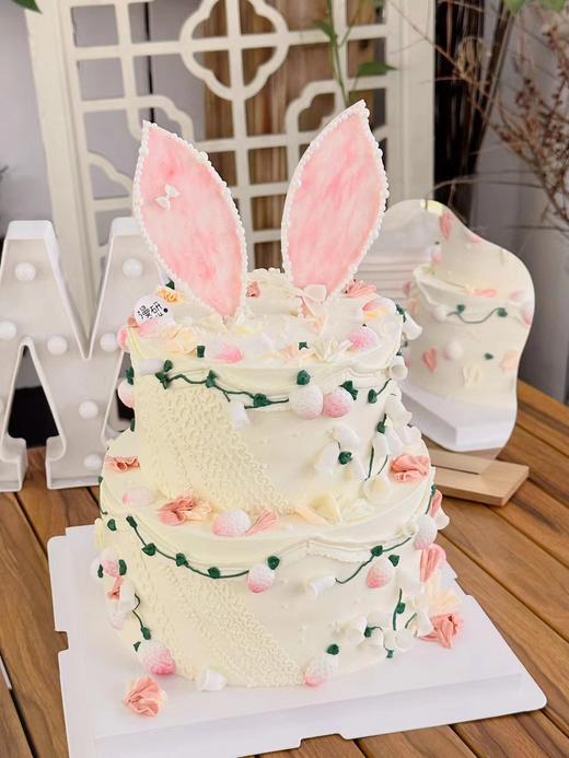 【生日蛋糕】翻糖装饰兔子款 商品图0