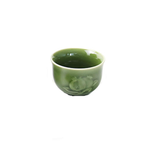 乾唐轩活瓷新石榴茶具 小茶杯（耀州绿） 商品图3