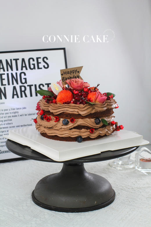 【1437】氛围感鲜花裸蛋糕 商品图3