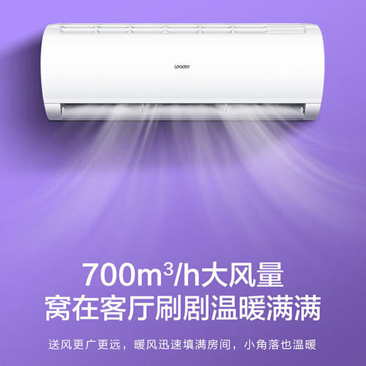 统帅（Leader）海尔智家 1.5匹壁挂式变频空调挂机 冷暖两用 新能效 自清洁 KFR-35GW/83@T-Xc 以旧换新 商品图5