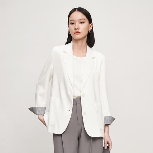 IN AND ON21439西装外套女新款冬质感撞色上衣女士休闲设计感小众时尚西服 商品图7
