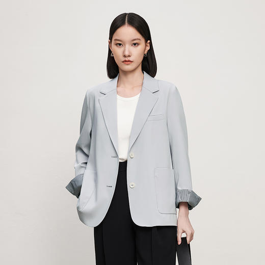 IN AND ON21439西装外套女新款冬质感撞色上衣女士休闲设计感小众时尚西服 商品图6