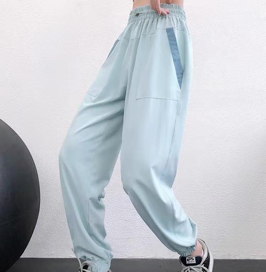 跃牌【明丽逸动】系列 新款速干运动裤女宽松高腰健身长裤梭织直筒收脚哈伦休闲卫裤AL8039 商品图1