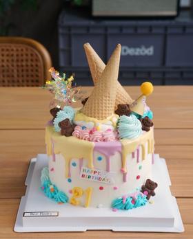 雪糕筒冰淇淋造型蛋糕A款