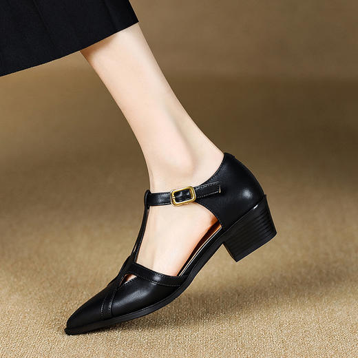 复古百搭，镂空凉鞋KMQ-1083-1 商品图7