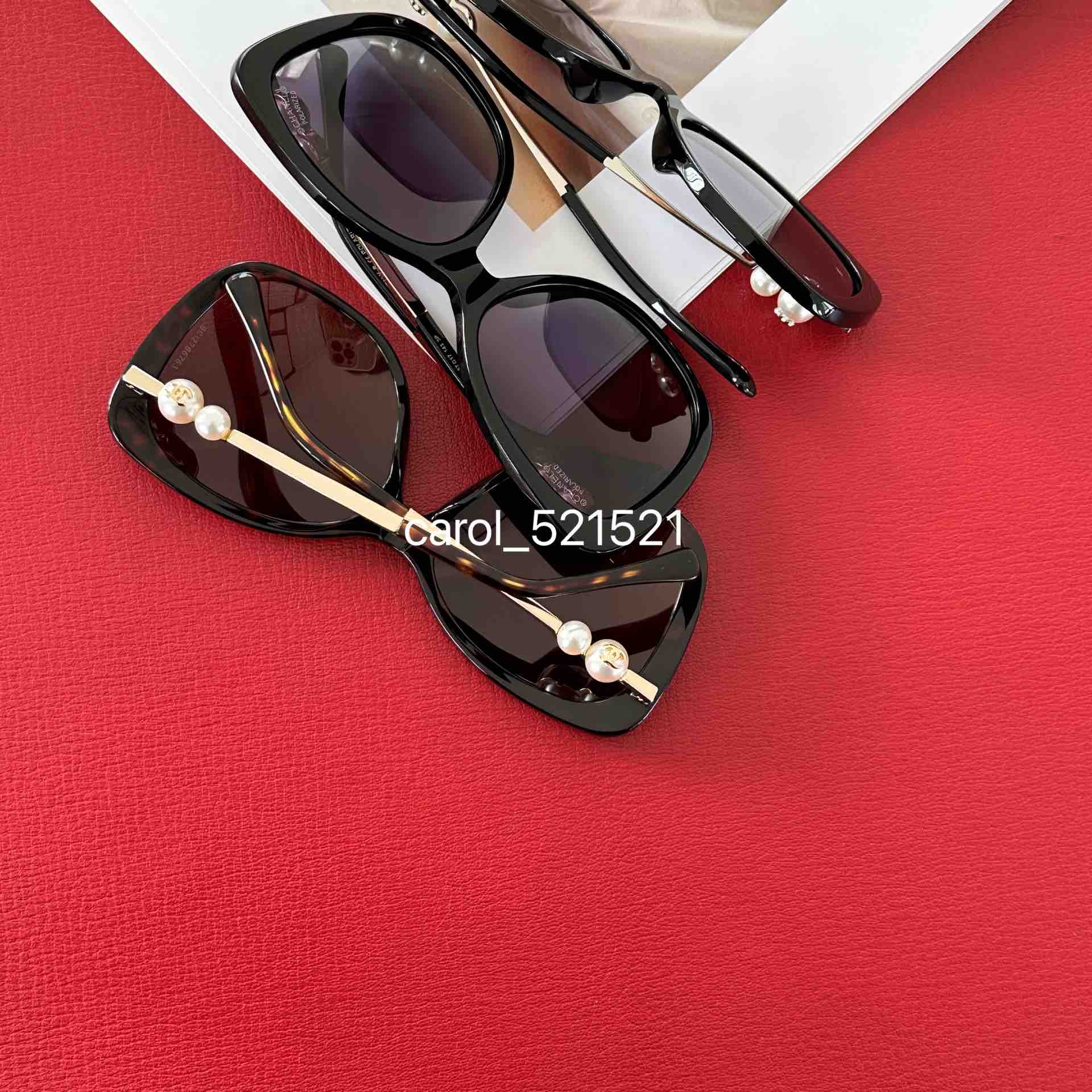 C 方框太阳眼镜 珍珠镜腿偏光墨镜 佩戴舒适防晒必备 Jennie同款