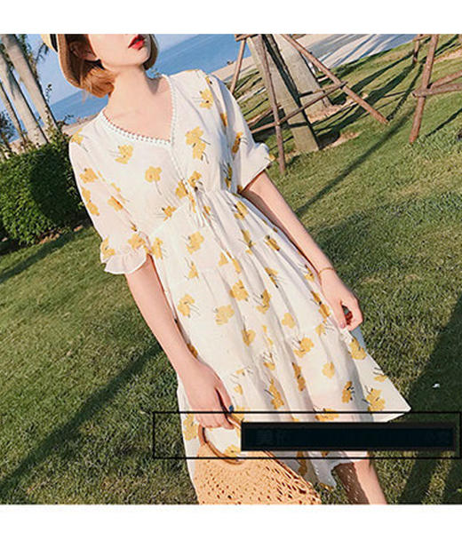 裁缝学苑 AW43V领收腰显瘦连衣裙1:1实物服装纸样剪图纸牛皮纸样 商品图3