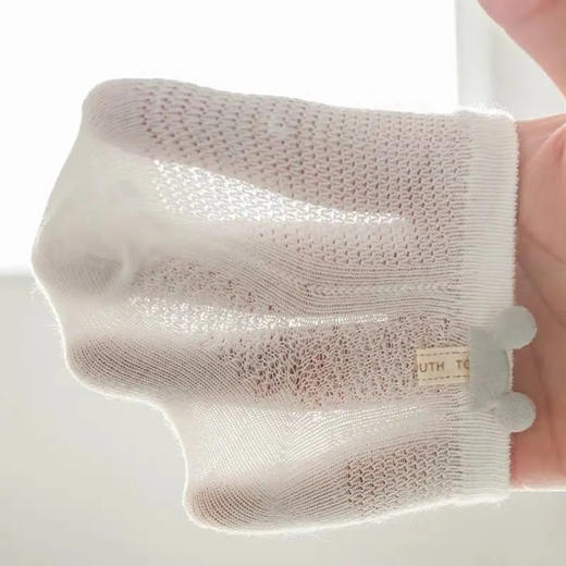 【5双装 薄款透气宝宝防蚊袜】婴儿袜子夏季薄款棉质透气网眼可爱中筒不勒腿男女宝宝新生儿袜子 商品图4