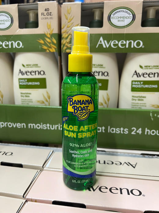 美国直邮特价220元/2瓶装🉐包税包邮到手了🔥Banana Boat香蕉船晒后修复芦荟喷雾177ml 商品图7