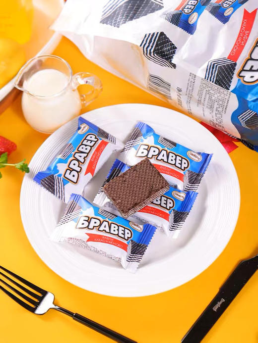 熊三岁KNOPKHT威化饼干冰淇淋408g口味 商品图1