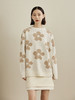 ForPoem 现货 羊毛花朵毛衣女初秋设计感小众圆领宽松高端针织上衣 商品缩略图0
