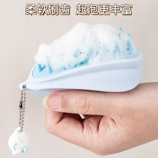日式杨桃原创造型头皮按摩洗头梳 干湿两用清洁洗发硅胶洗头刷 商品图2