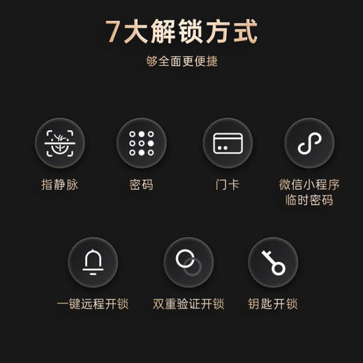 凯迪仕（KAADAS） Z1 Pro全自动指静脉智能锁 非传统指纹锁家用智能门锁密码锁 星空灰 商品图4