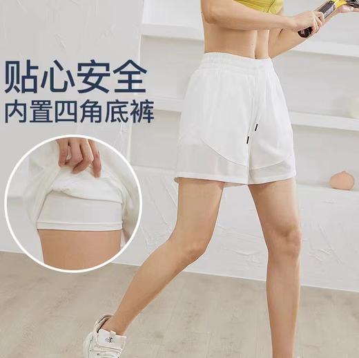 跃牌【明丽逸动】系列 现货运动短裤女夏季速干休闲宽松中裤健身阔腿防走光欧美抖音爆款AL7987 商品图2