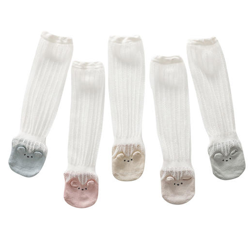 【2双装 卡通网眼防蚊袜 亲肤舒适透气】婴儿袜子夏季网眼薄款防蚊袜新生儿袜子婴儿长筒袜宝宝卡通儿童 商品图4