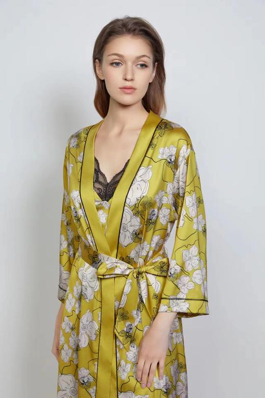 5F EmbryForm安莉芳 薄款雪纺睡衣女士长袖睡袍 商品图2