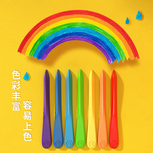 「36色装！数款可选」星脉新款绘画不脏手蜡笔 36色三角杆造型可水洗可擦蜡笔 商品图1