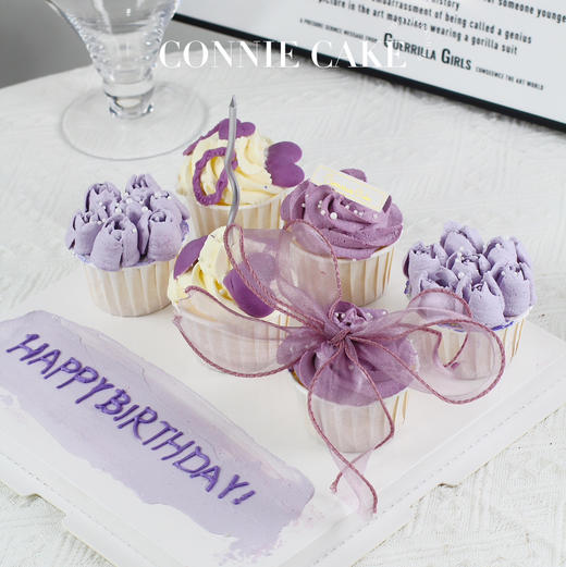 【1439】优雅紫杯子蛋糕 商品图0