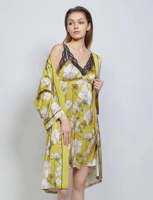 5F EmbryForm安莉芳 薄款雪纺睡衣女士长袖睡袍 商品图1