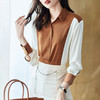时尚洋气百搭长袖，撞色衬衣上衣CC-JA2716 商品缩略图2