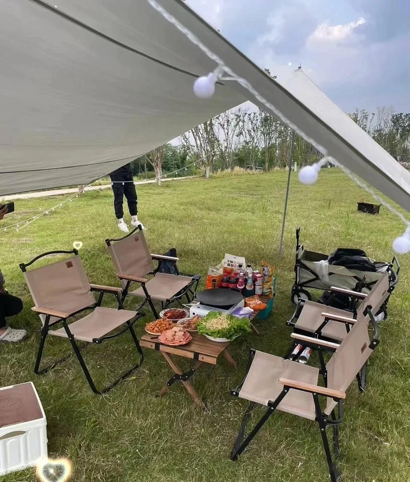 直接对接工厂！春暖花开露营设备全套大合集~云卷云舒，携三五好友出行必备天幕蛋卷桌折叠椅等