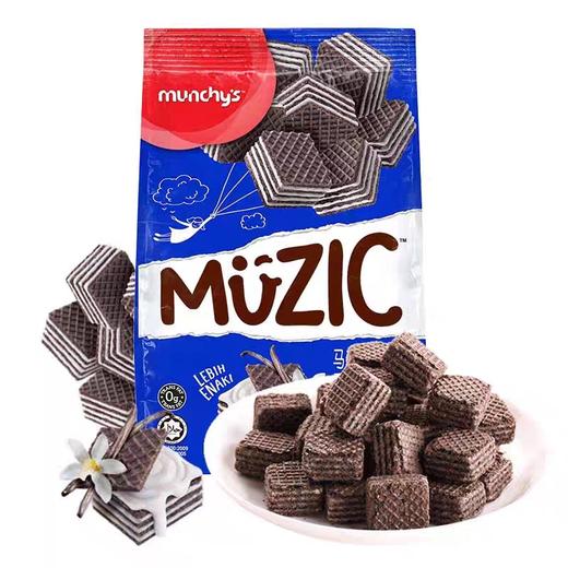 马奇新新妙乐香草味夹心巧克力威化饼干90g 商品图0