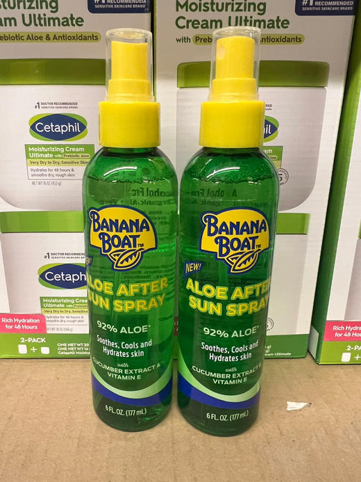 美国直邮特价220元/2瓶装🉐包税包邮到手了🔥Banana Boat香蕉船晒后修复芦荟喷雾177ml 商品图6