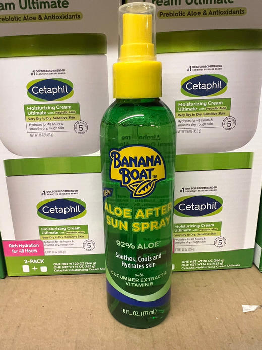 美国直邮特价220元/2瓶装🉐包税包邮到手了🔥Banana Boat香蕉船晒后修复芦荟喷雾177ml 商品图4