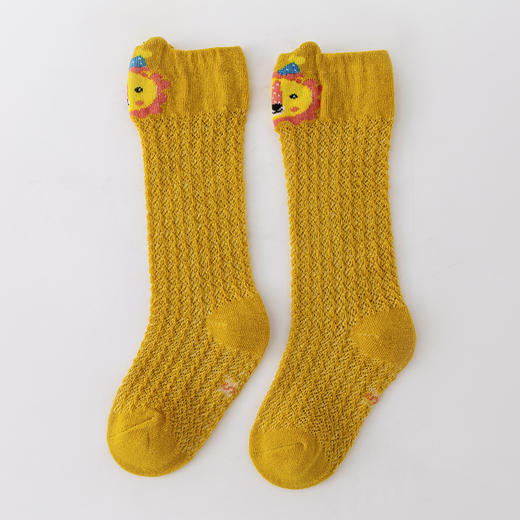 【3双装 卡通动物长筒防蚊过膝袜】儿童全棉夏款网眼袜薄款卡通宝宝防蚊网袜 婴幼童透气长筒袜 商品图13