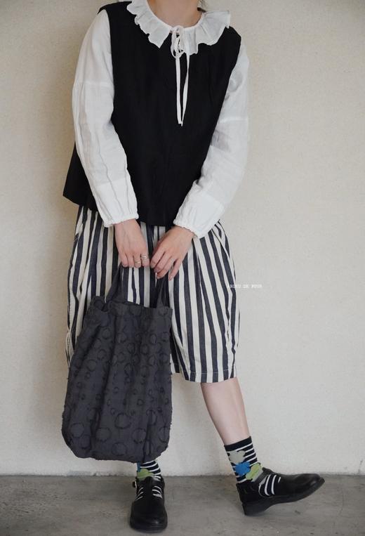 HARVESTY 细直条纹灯笼短裤休闲裤 商品图6