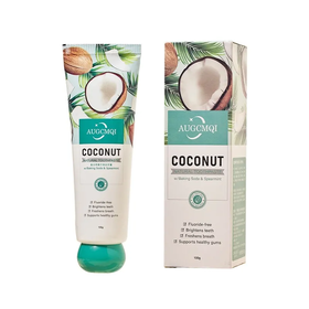 【爆款超低价预售 急单慎拍】椰子亮白植物牙膏去渍去黄清新口气美白健齿牙周护理无氟通用100g