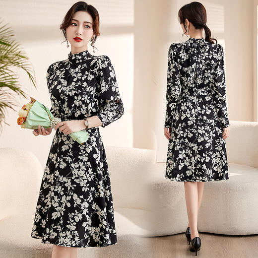 法式优雅，高品质花色百搭春夏连衣裙HR-CLYZ2352A-1 商品图8